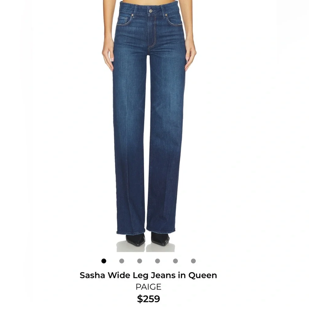 PAIGE Sasha high waist wide leg jeans size 24 - Picture 1 of 8
